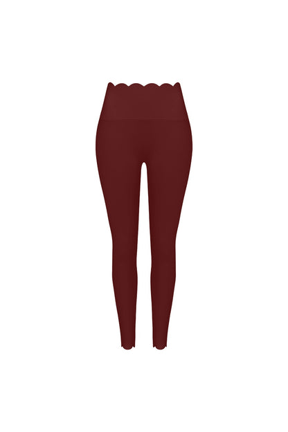 High-Waist Scallop Scrunch Legging