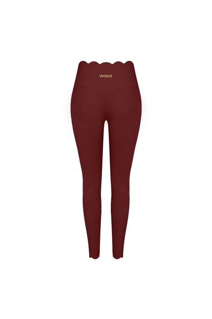 High-Waist Scallop Scrunch Legging