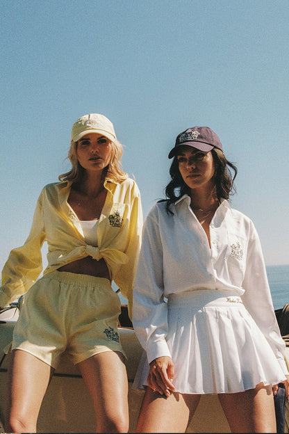 Riviera Relaxed Cotton Shirt & Riviera High Waist Cotton Short